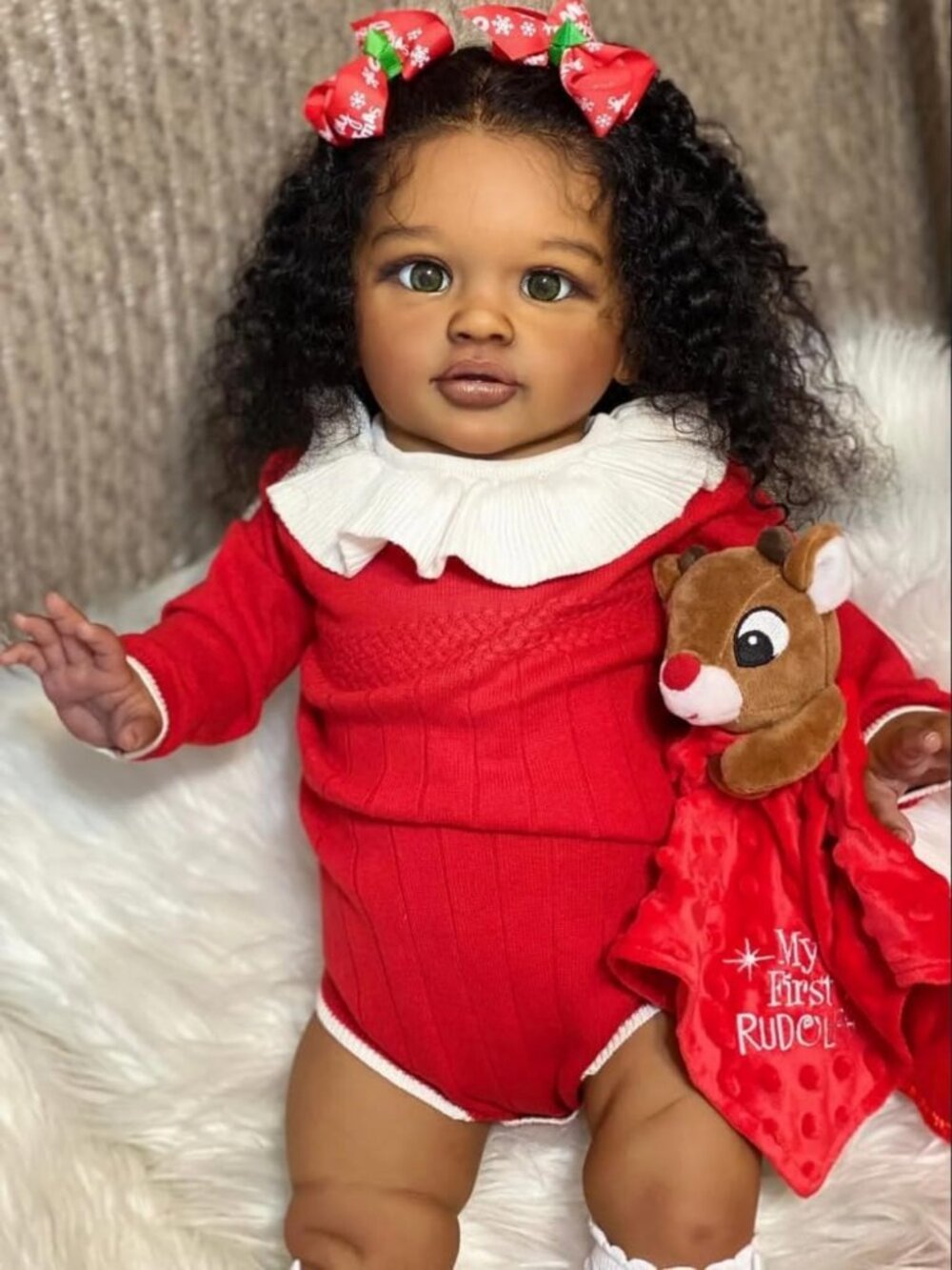 Realistic 26" African American Reborn Baby Doll | Big Size Toddler Girl Doll